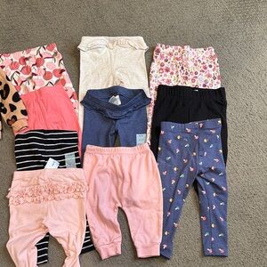 Carter's Pink Long Sleeve Top and Leggings Set